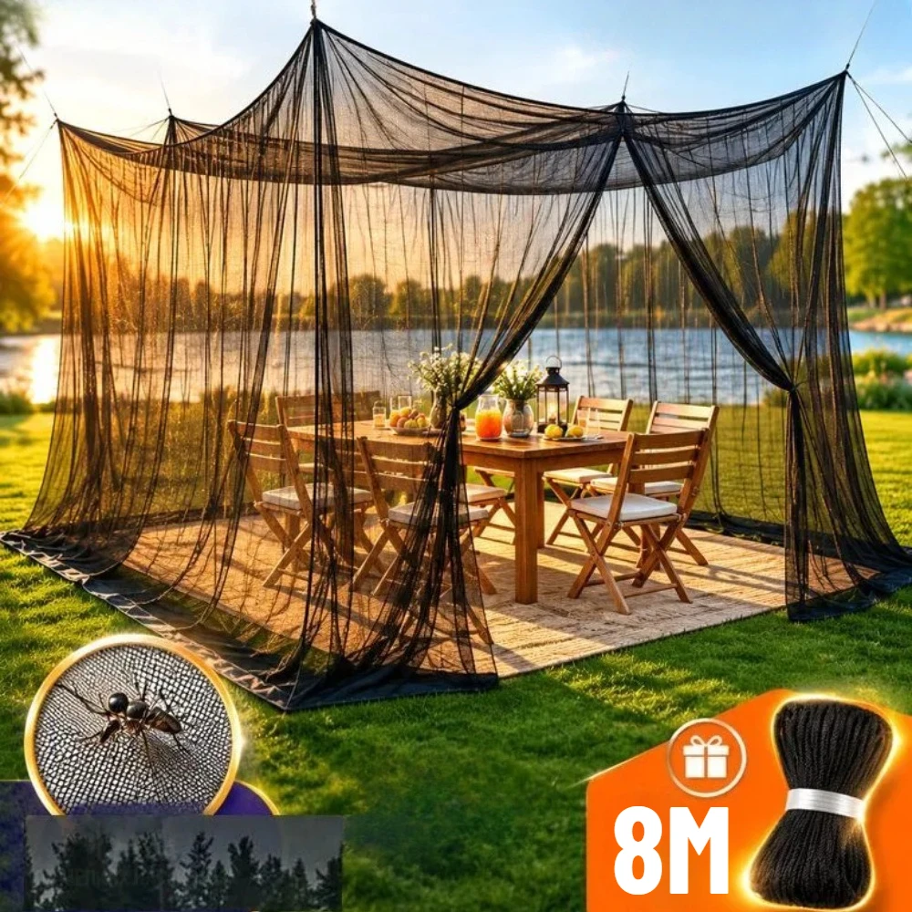 Bed Cover Mosquito Net Breathable Mosquito Proof Polyester Net Square Hanging Insect Proof Net Bedroom Home Decoration