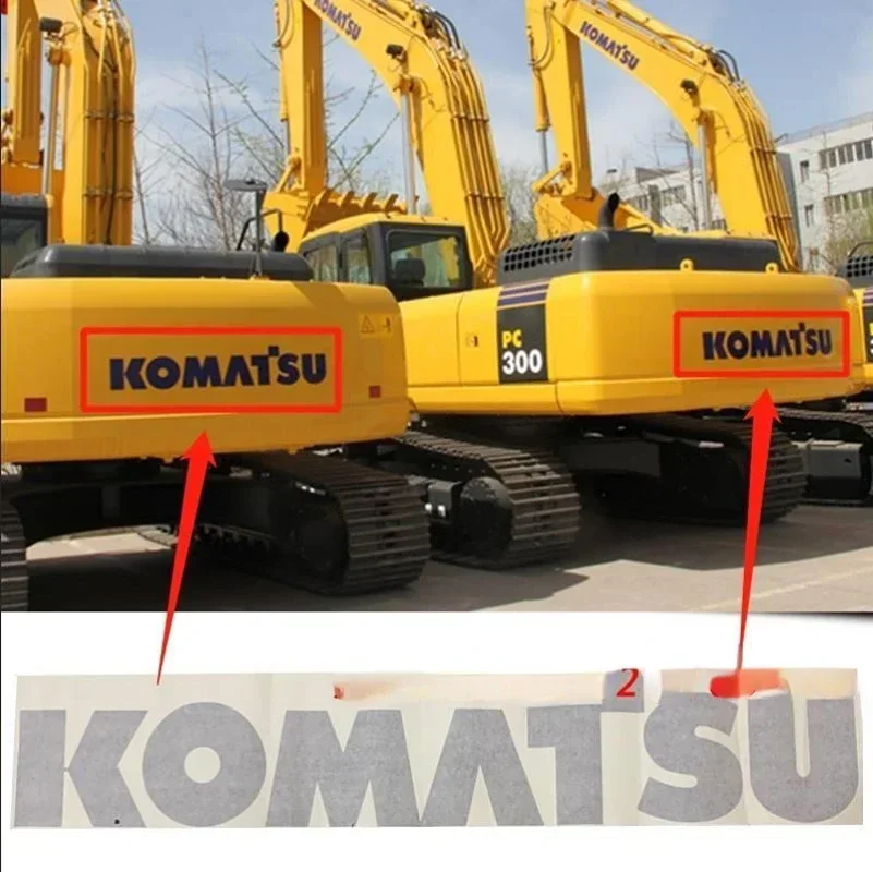 Sticker Komatsu Excavator Counterweight Boom KOMATSUPC56/110/130/160/200/300/360-7