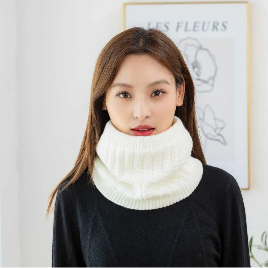 

Универсальный утепленный вязаный шарф из вельвета — зимний ветрозащитный теплый головной убор для защиты шеи