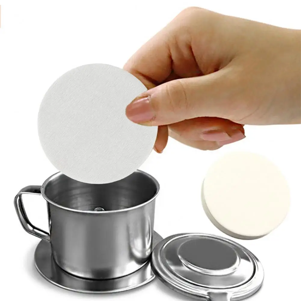 200Pcs 51/53/58/60MM Coffee Filter Paper Unbleached Espresso Filters Disposable Moka Pot Coffee Dripper Paper Coffee Accessories