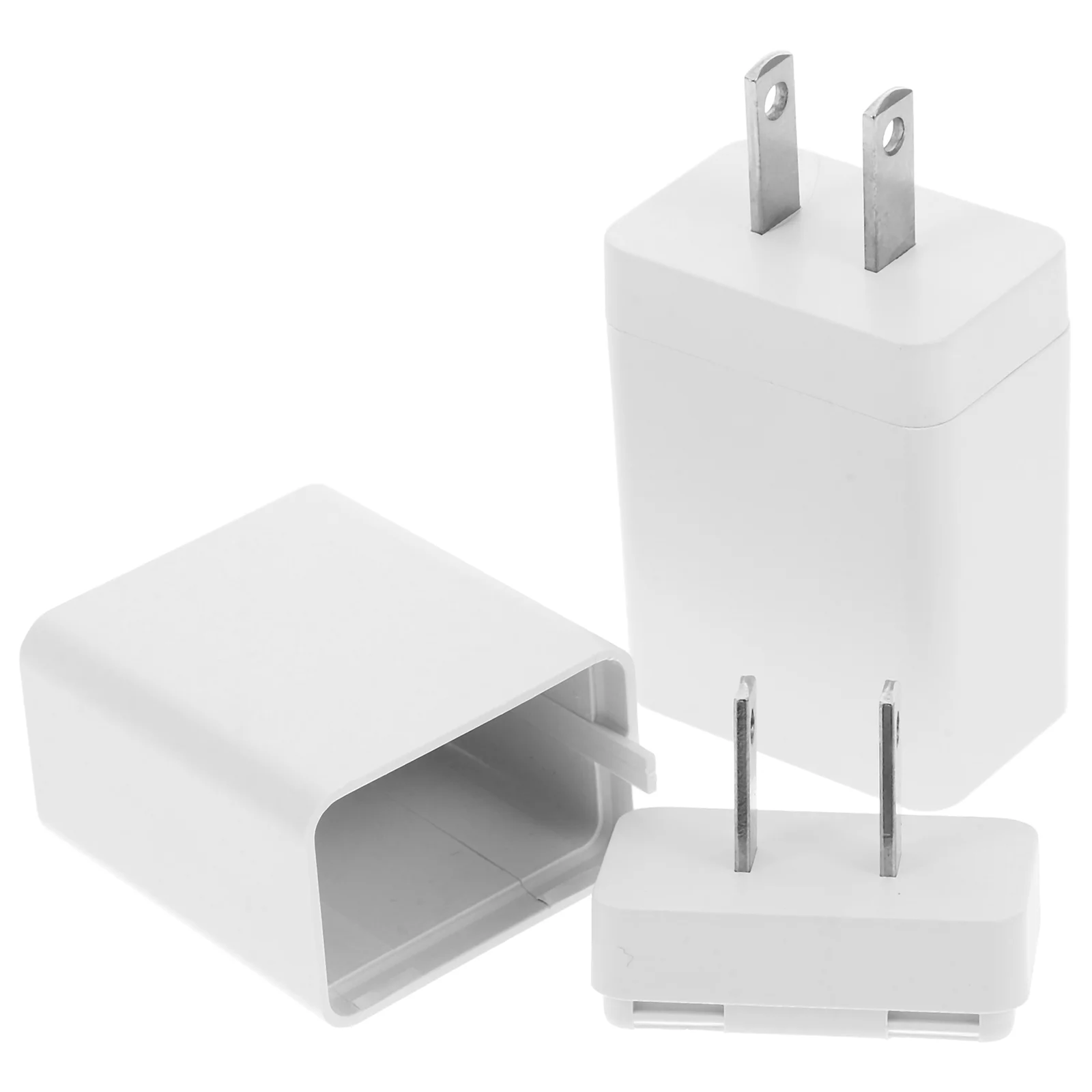 2 Pcs Charging Adapter Hidden Money Storage Box Realistic Compact Lightweight Security Hidden Containers