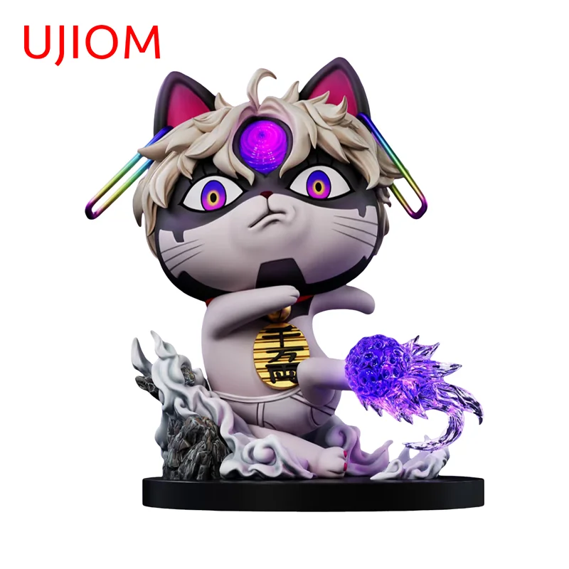UJIOM Cool Neko Cat Jin Enjoji Graffiti Wall Sticker Attractive Sunscreen Edgy Anime Decal Funny Computer Home Accessories