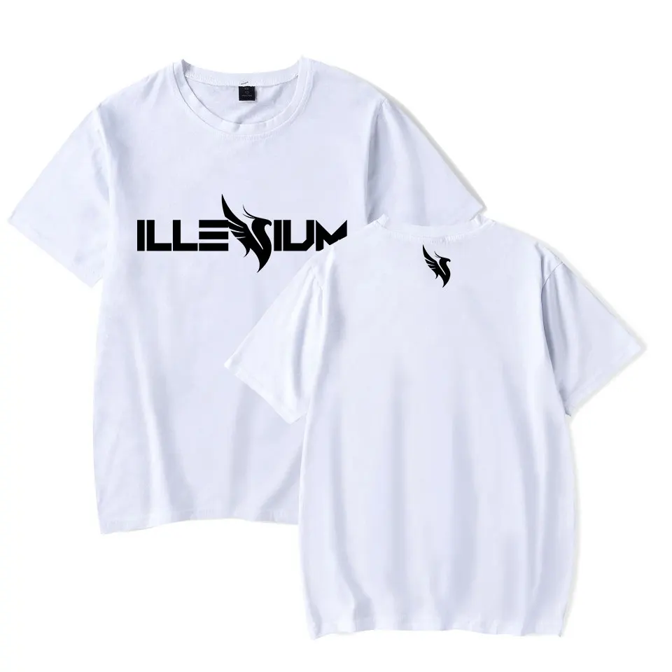 Top 100 DJs ILLENIUM Merch Concert Site T-Shirt Crewneck Short Sleeve Summer Men Women's Tshirt Harajuku Streetwear Clothes