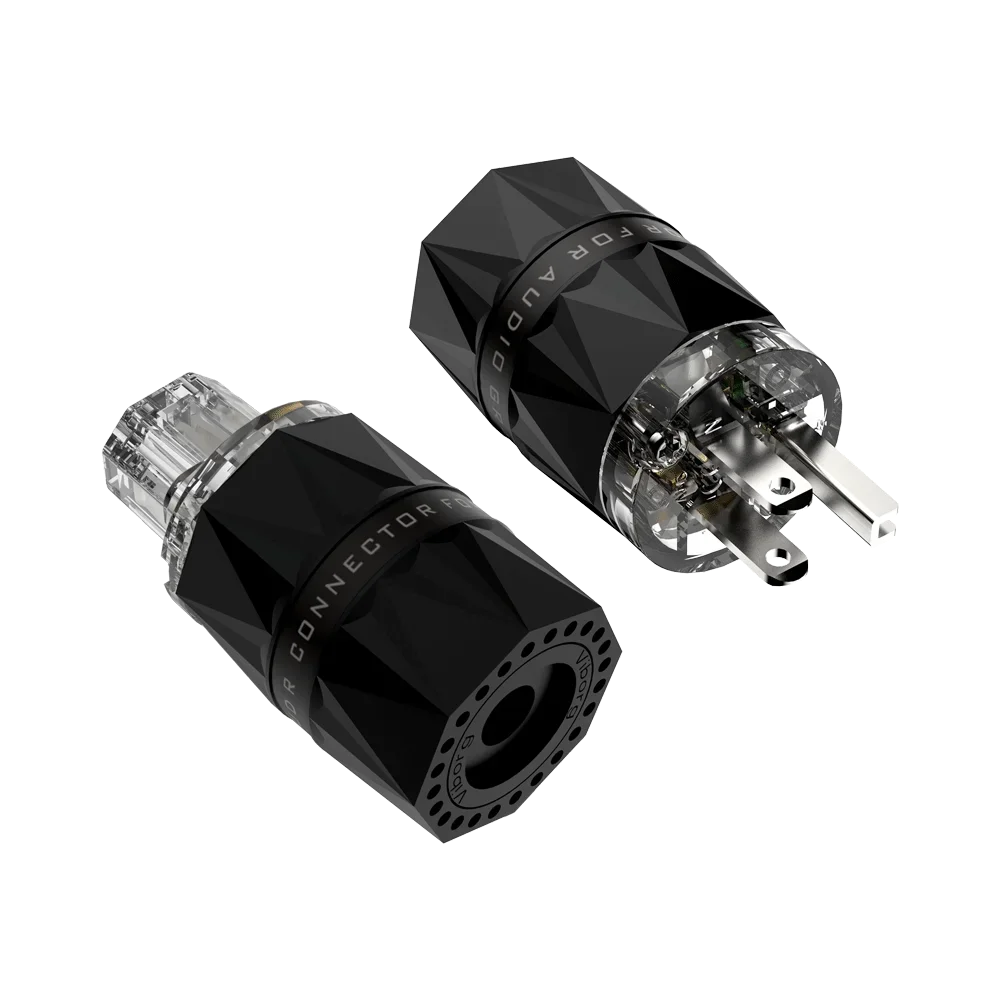 

Viborg VM503R + VF503R Чистая красная медь с родиевым покрытием Американская вилка питания IEC Гнездовой разъем Верхний сетевой кабель питания DIY