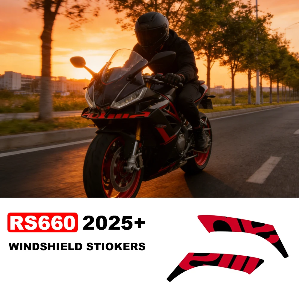 

For RS 660 rs660 Motorcycle Air Deflector Spoiler Front water proof sticker 2025+ RS660 Accessories Wing Decorative stickers kit
