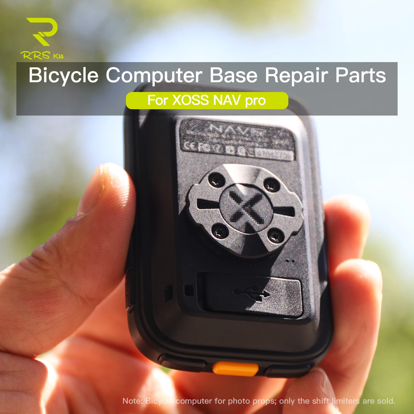 RRSKIT Bicycle Computer Base Repair Part For XOSS NAV Pro Color Screen Bike Computer Ultralight Aluminum Alloy Base Repair Parts