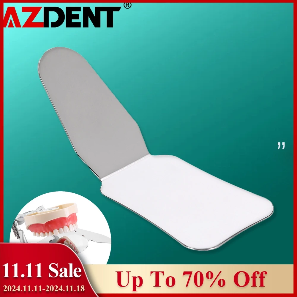 1pc Azdent  Dental Stainless Steel Photography Mirrors Autoclavable Intra-Oral Orthodontic Reflector