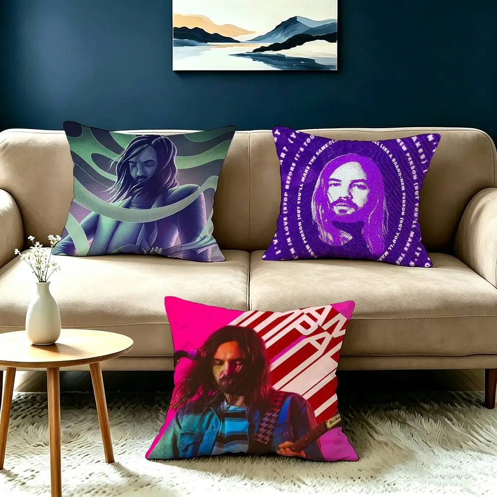 Pop Rock Tame Impala Pillow Case Square Double-Sided Sofa Cushion Cover Bedroom Bedside Pillow