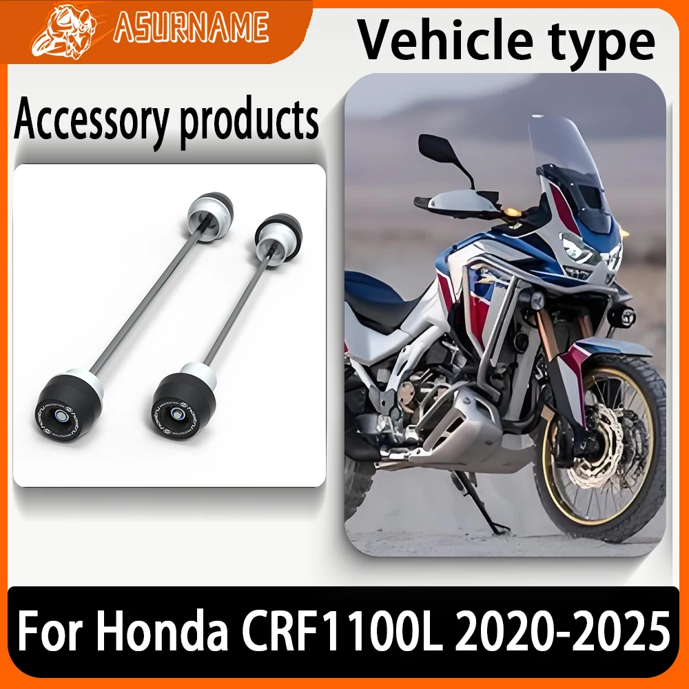 

Motorcycle Front Rear Axle Fork Crash Sliders For Honda CRF1100L CRF 1100L Africa Twin CRF1100L ADV Adventure Sports 2020-2025