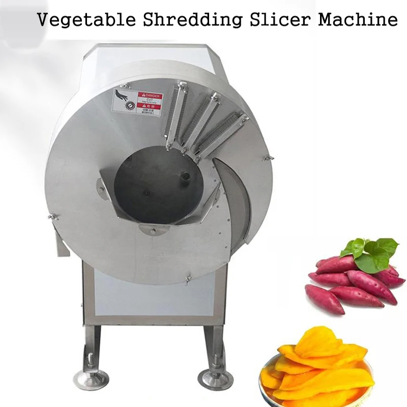 Electric Commercial Bamboo Shoot Slice Shred Machine Cut Ginger Potato Carrot Radish Cucumber Vegetable Cutter Machine