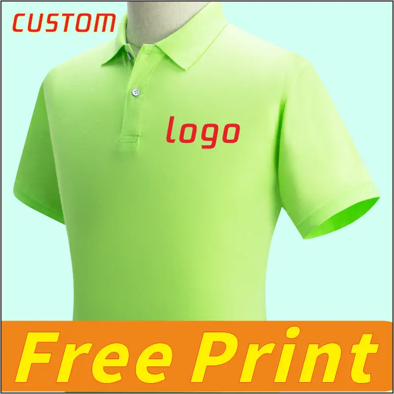 Polo Shirt, Short Sleeved Shirt, Custom Logo, Summer T-Shirt, Printed Logo, Embroidered Logo, Men's and Women's Clothing, Person - Image 8