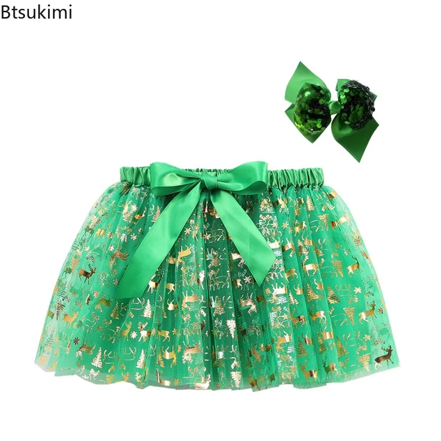 

Girls' Tutu Skirt Kids Ballet Princess Pettiskirt Tulle Puff Skirt Skirts Lovely Ball Gown Christmas Party Children's Costume
