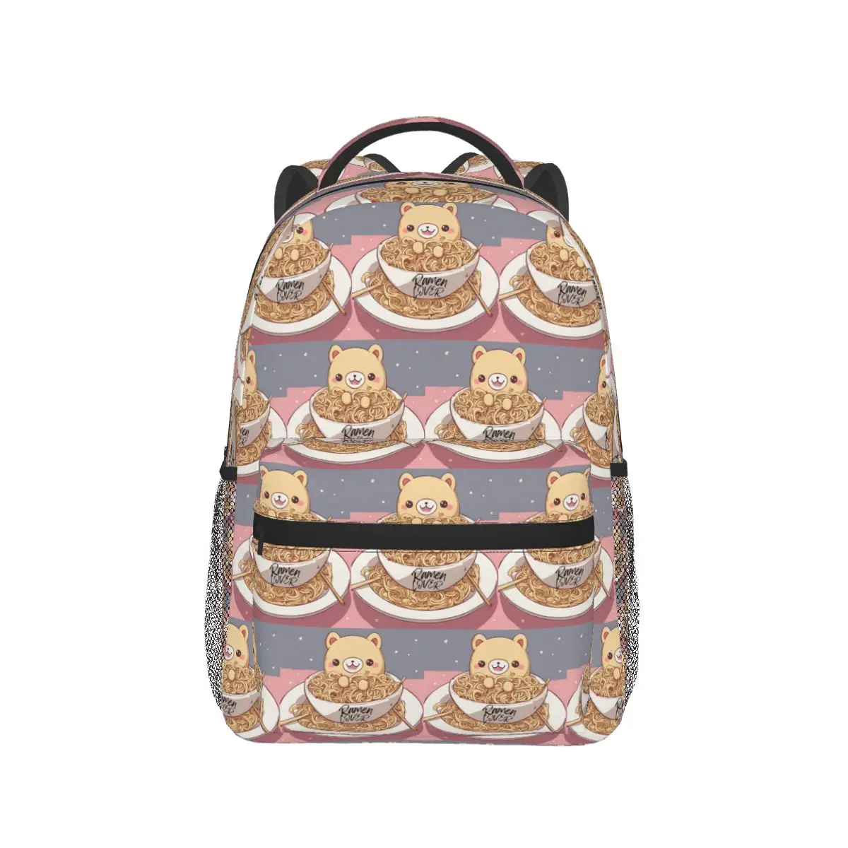 Cute Kawaii Ramen Lover Backpack Hot Sale Daypack Large Capacity Kids BookBag School Bag Shoulder Bags for Men Women