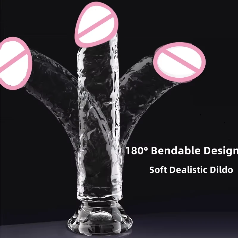 واقعية دسار واضح لينة نابض بالحياة لعبة الجنس مع نسيج الوريد القضيب لتحفيز المهبل الشرجي مع كوب شفط قوي Adulttoy #4