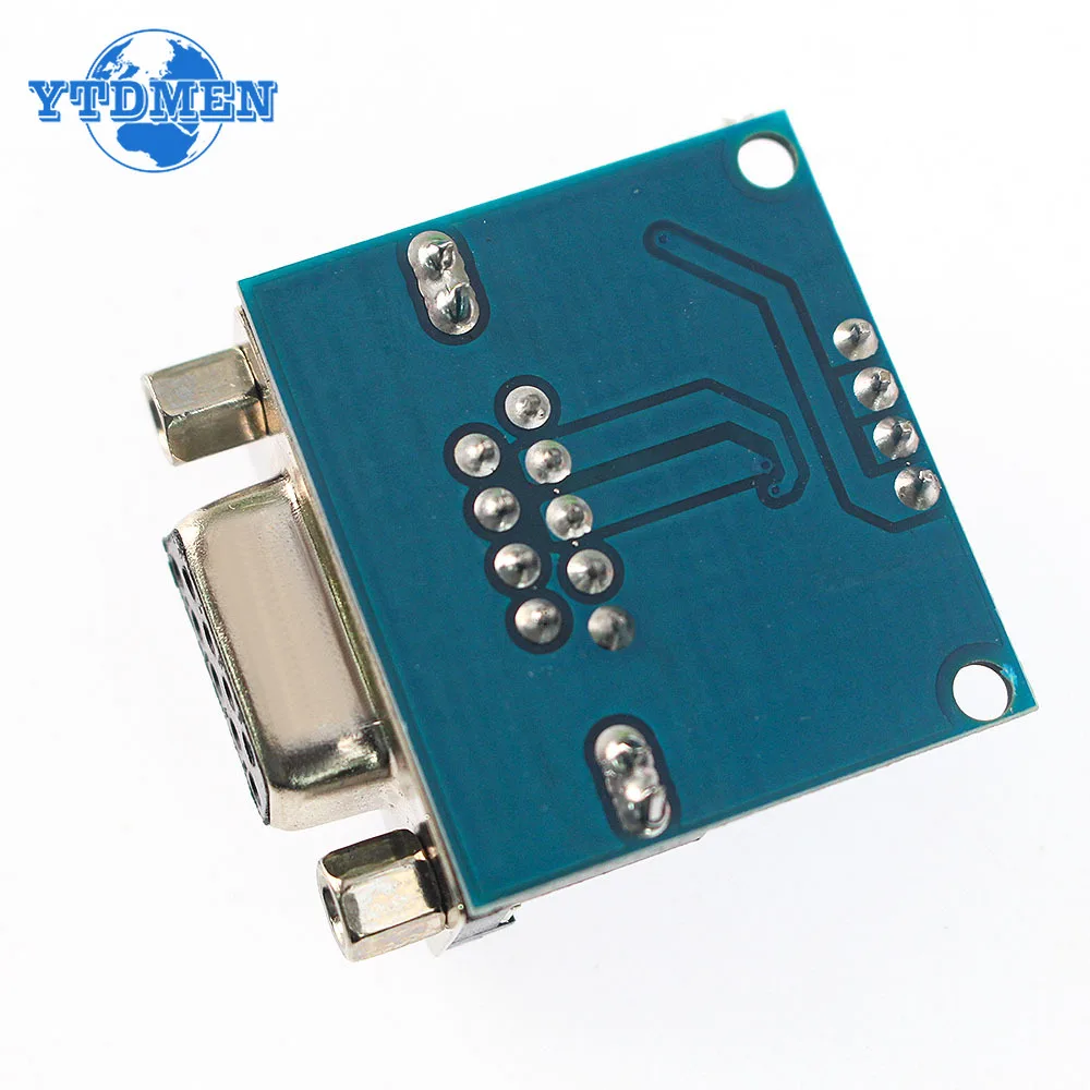 1/3 pz MAX3232 Modulo RS232 A TTL Porta Seriale Convertitore Modulo Femmina DB9 Connettore MAX232 Chip per Arduino
