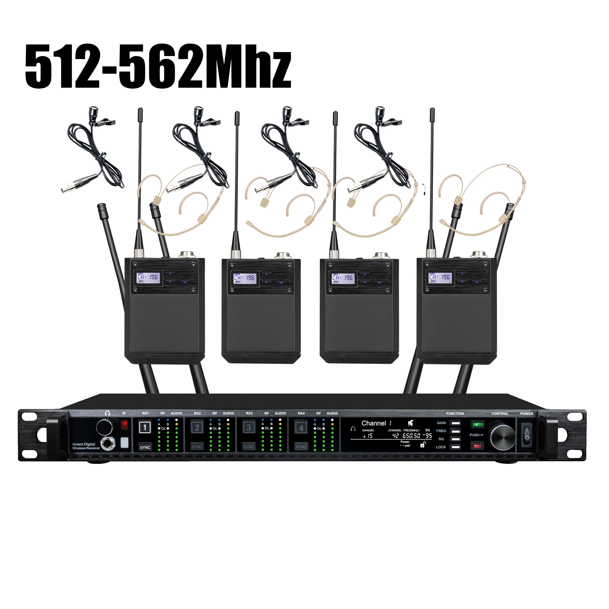 Leicozic AD4Q 4 Channel Wireless Microphone Professional Stage Microfone Condsensor KSM11 KSM9 BETA87A Capsule 500/600/900Mhz