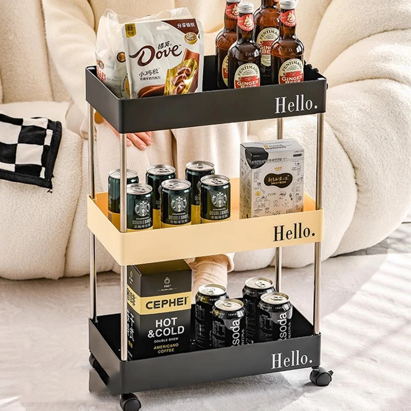 Trolley Storage Organization Kitchen Island Cart Kitchen Island Food Truck Bedroom Carro Plegable Con Ruedas Home Accessories