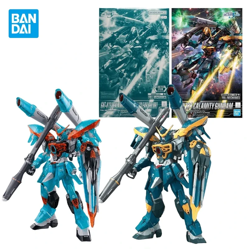 In Stock Bandai Original Calamity Gundam CLEAR COLOR GAT-X131 FM 1/100 Assembly Anime Action Figure Model Toys Collection Gifts