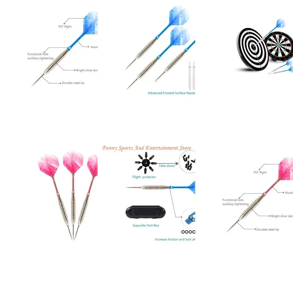 

C4DE Удобный набор игольчатых дротиков весом 22 г с алюминиевыми стержнями из ПЭТ Уникальный и модный, обеспечивает точный полет