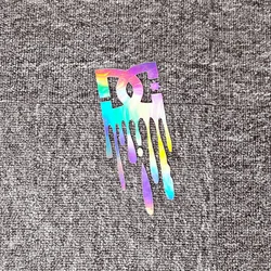 Car Stickers DC Block Flow Drip Funny Reflective Decoration For Trunk Windshield Bumper Window Motorcycle Helmet AutoStyling D40