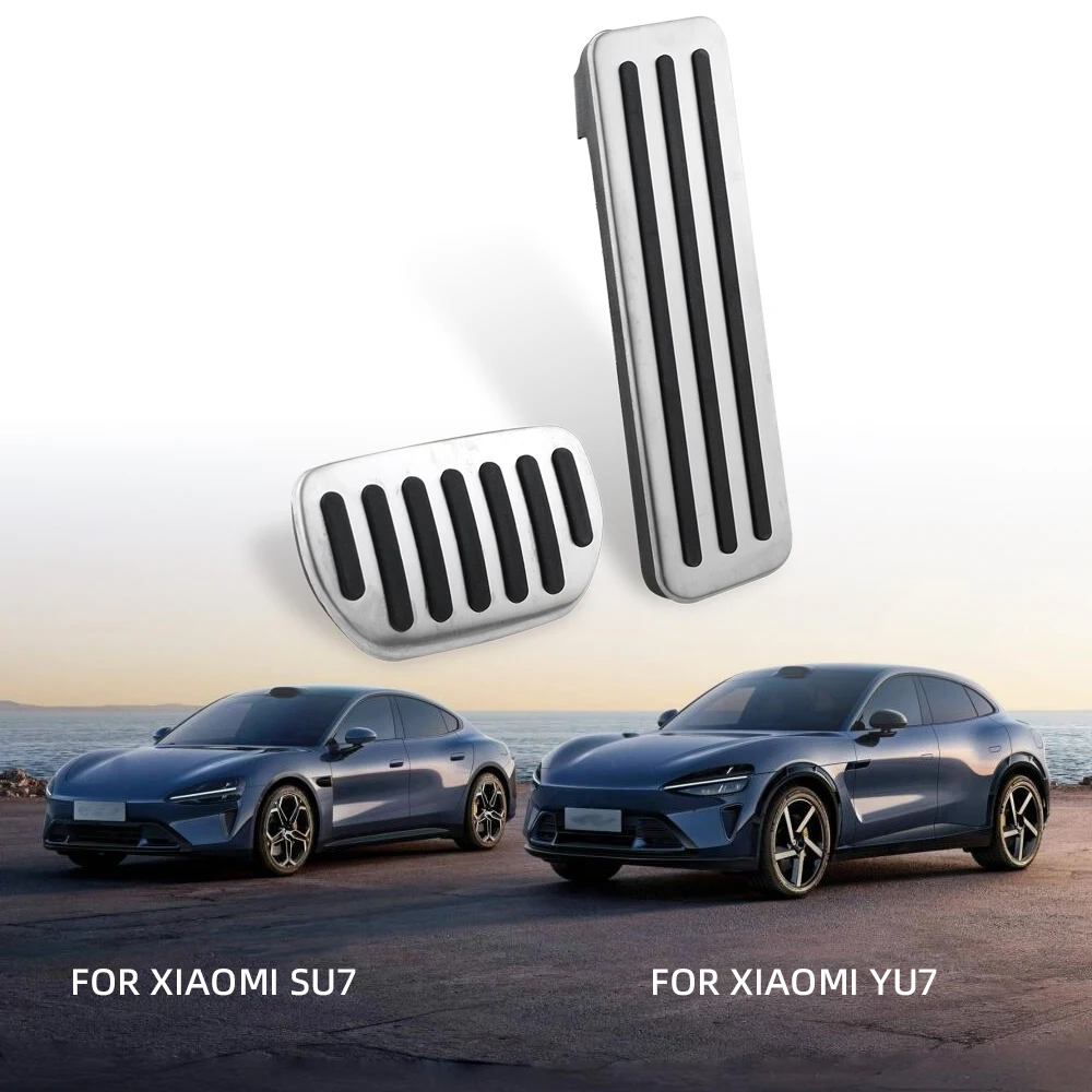 Car Pedal Cover for Xiaomi Su7 Yu7 2024 2025 Stainless Steel Clutch Accelerator Gas Brake Plate Pads Car Styling Accessories