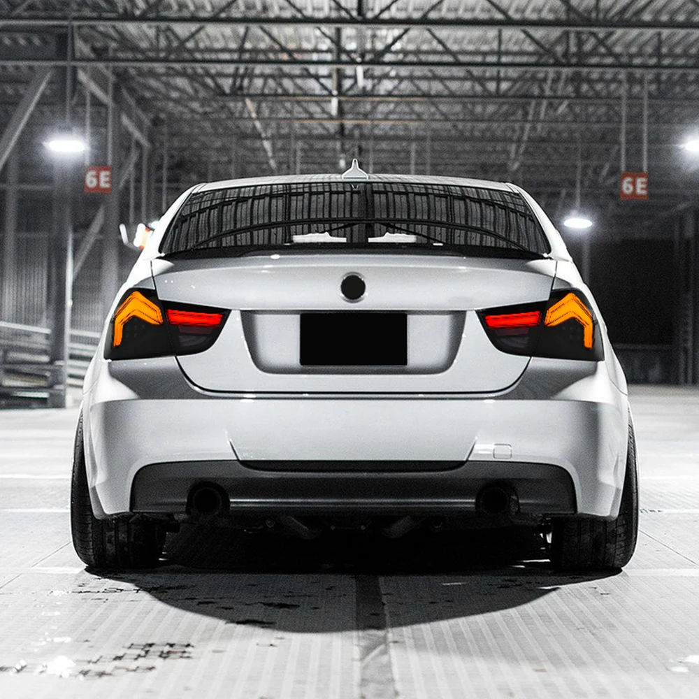 زوج مصباح ليد خلفي الجمعية لسيارات BMW 3 Series E90 2009 2010 2011 2012 ضوء الجري الخلفي للضباب الخلفي #3