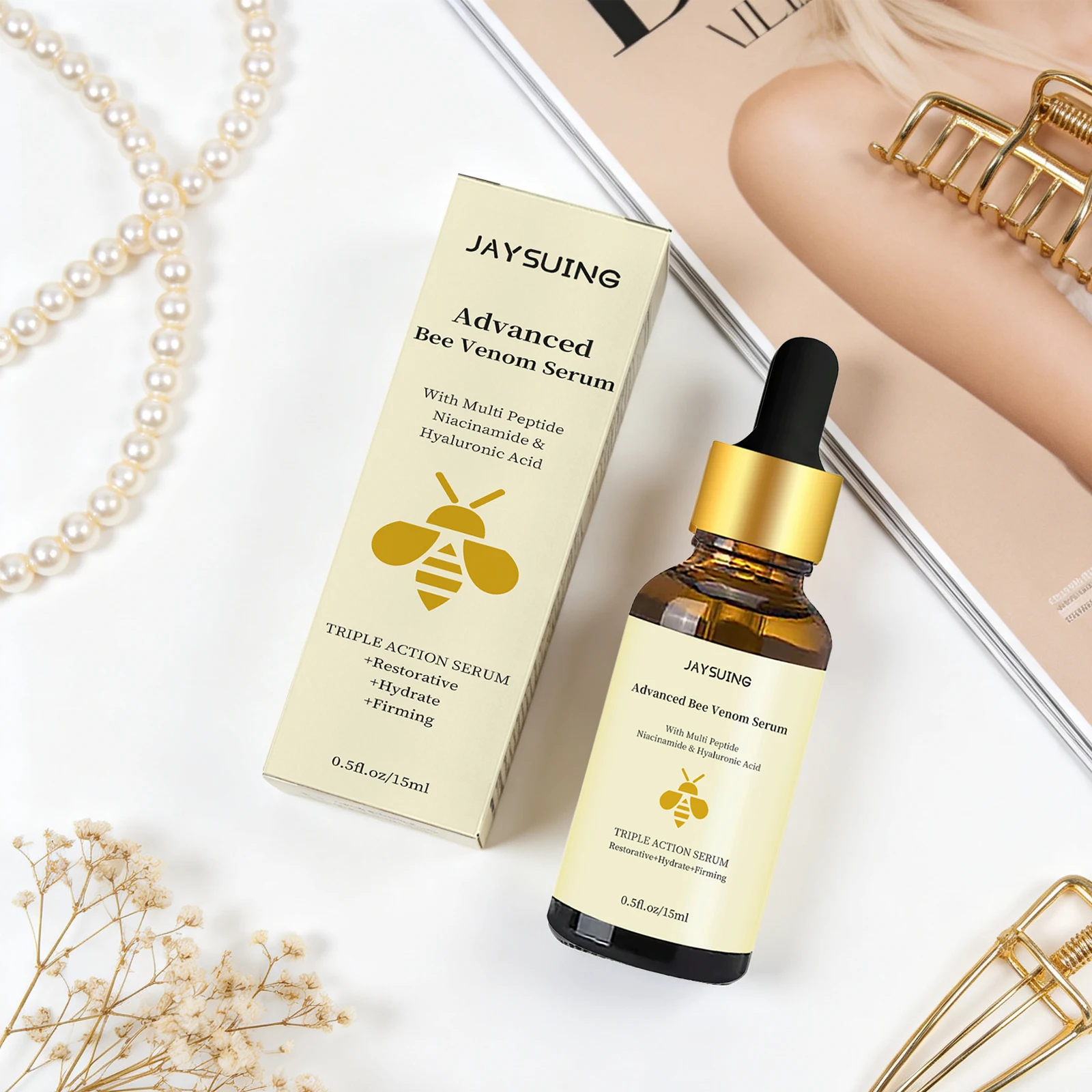 1/2/3PCS Face Brightening Serum For Glowing Skin Tightening & Firming Skin Texture Repairing Essence Korean Collagen Face Serums