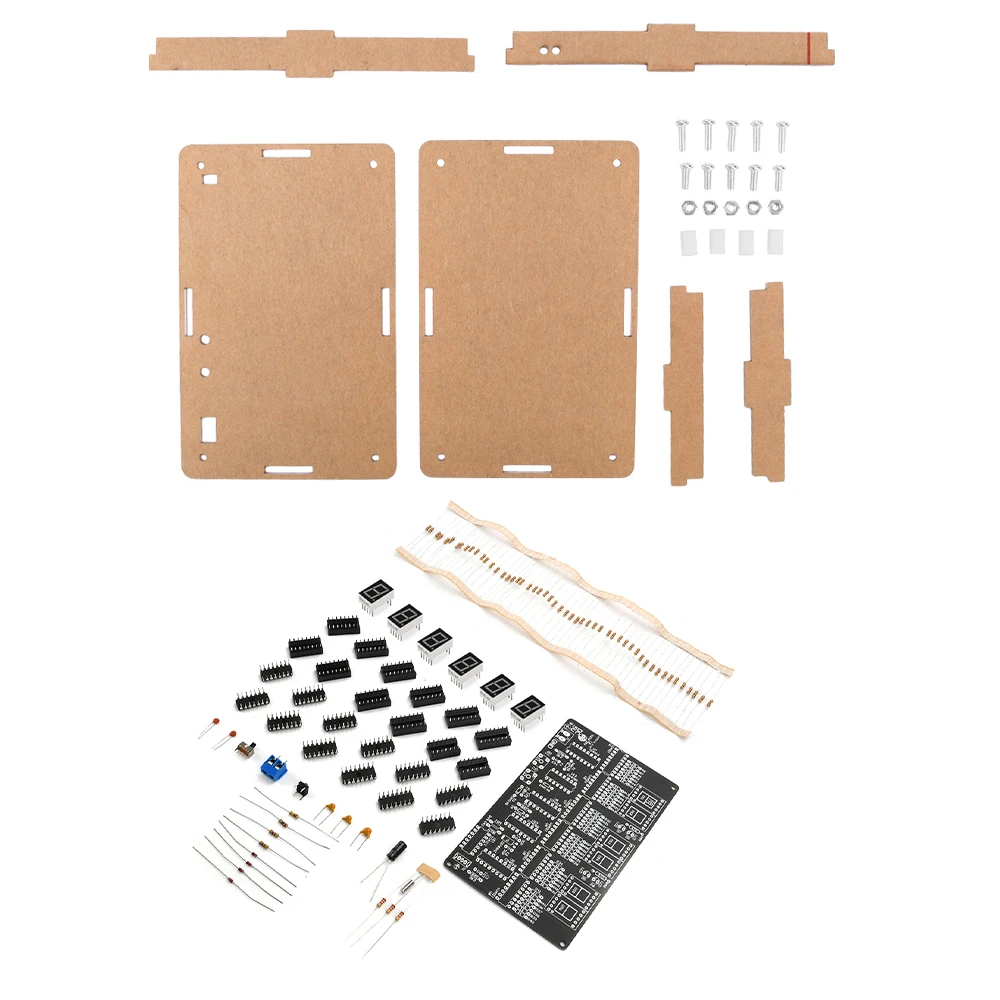 6-Digit Display Circuit Clock Kit Electronic Clock Soldering Tutorial and Practical Training DC 4.5V–5.5V