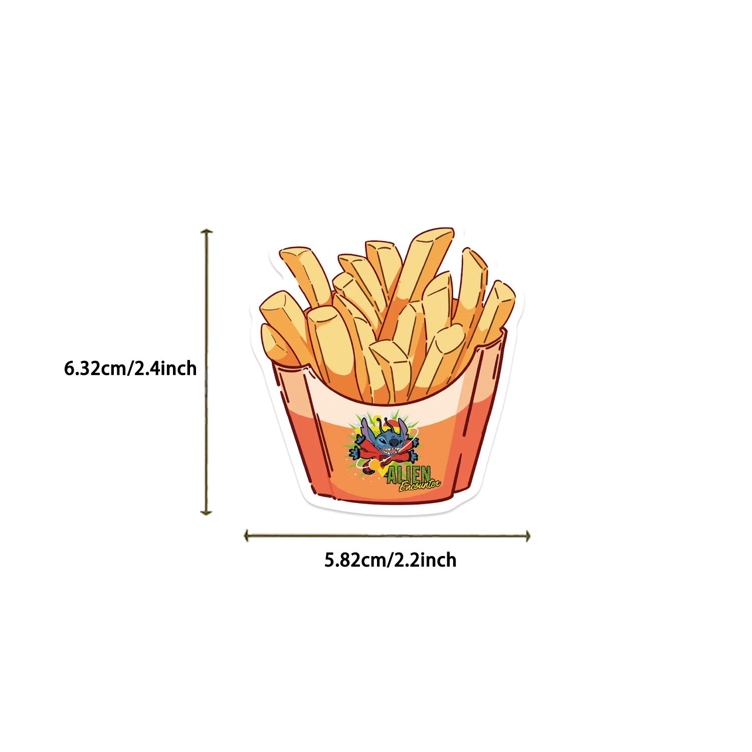 40 pezzi Disney Stitch Snack adesivi alimentari simpatico graffiti fai da te skateboard cassa del telefono moto decalcomania impermeabile giocattolo anime