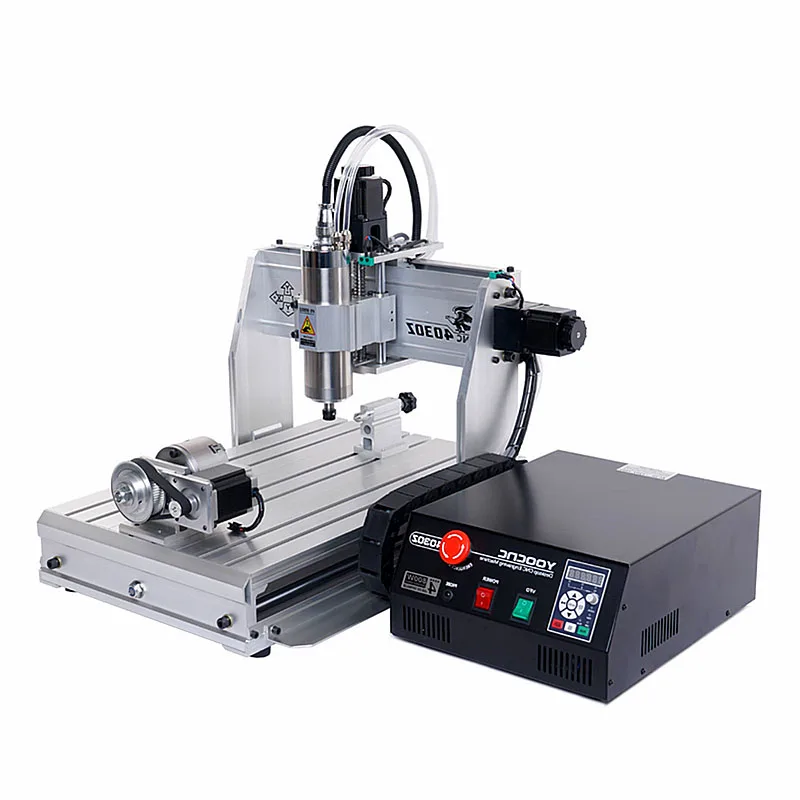 

Desktop Mini YOOCNC-4030Z 3 Axis 4 Axis CNC Router Engraving Machine 800W 1500W for Metal Wooden Cutting Work 110V 220V Optional