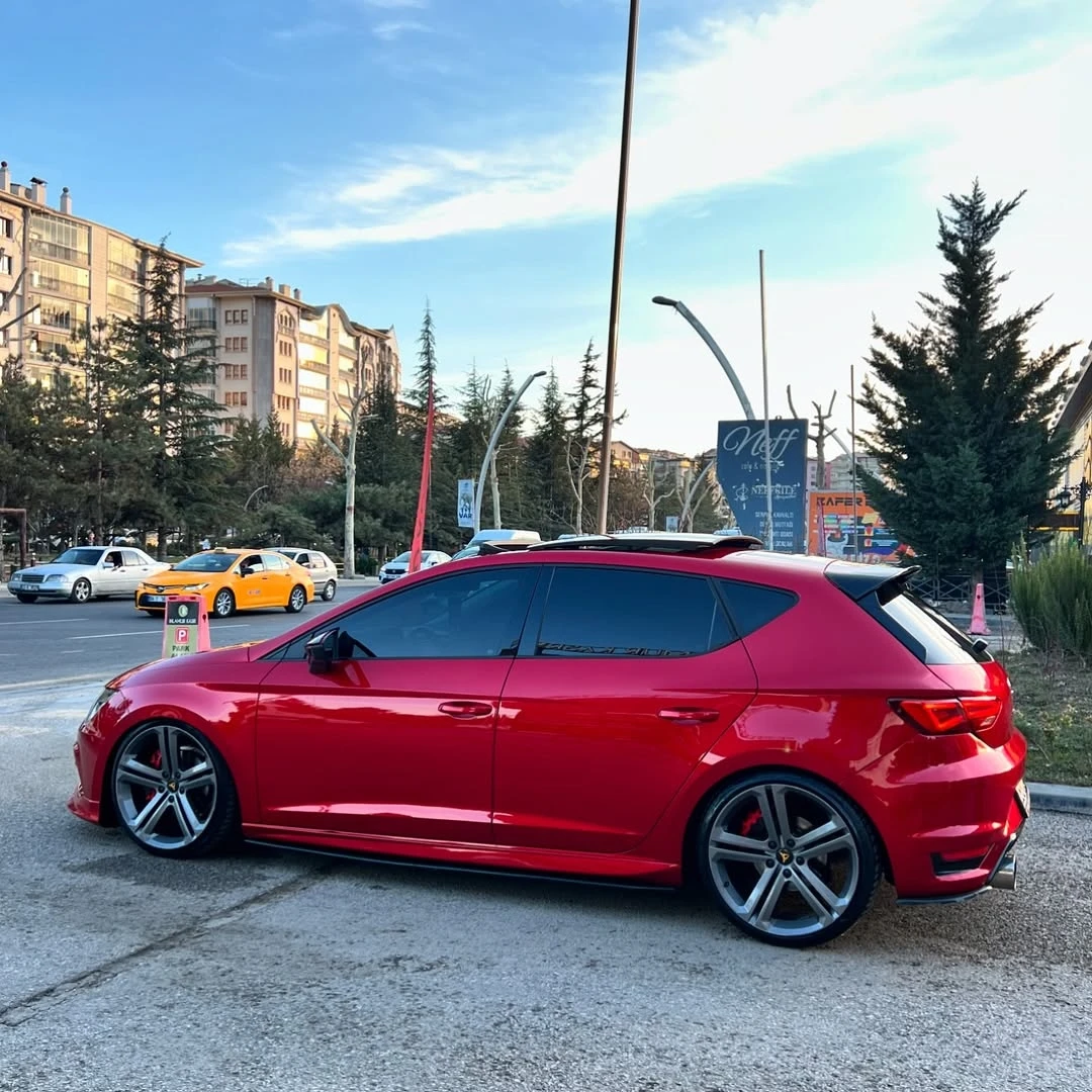 Gloss Black Car Rear Trunk Spoiler Wings For Seat Leon MK3 S/S FR 5-Door Hatchback TSI TDI Standard 2012-2019 Bodykits Tuning view 3