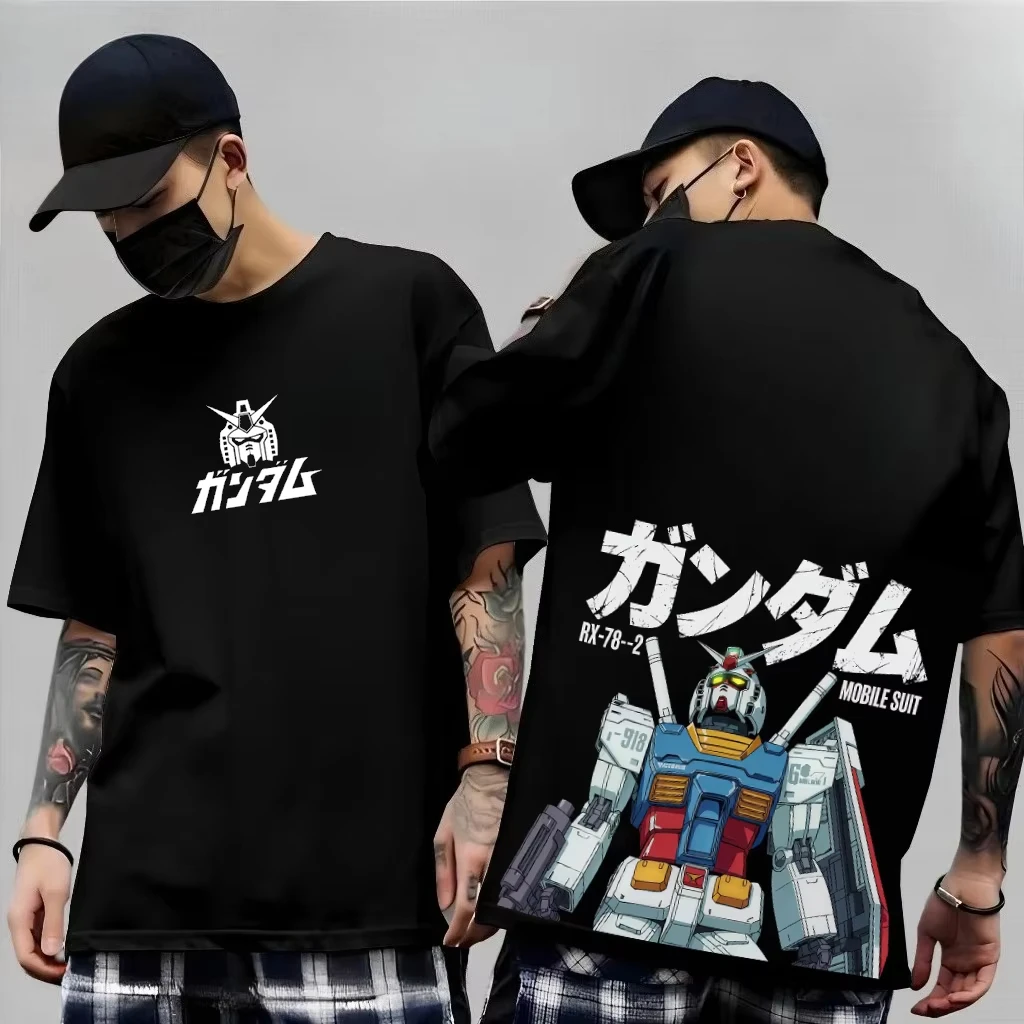Mobile Suit RX-78-2 Gundam Men's T Shirt Cotton Tee Men and Women Short-sleeve Streetwear Casual Amuro Ray Top 2026 New Summer
