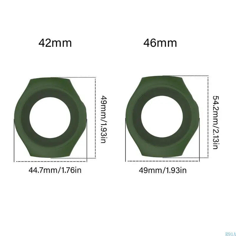 R91A 보호 케이스 커버 쉘 하우징 시계 5 42mm 46mm 스마트 워치 소프트 가드