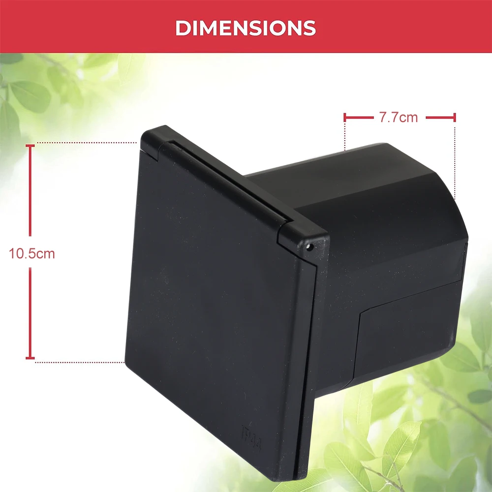 قافلة مقاوم للماء التوصيل المقبس 230 فولت 16A الخارجية فلوش هوك يصل على قافلة تخييم البلاستيك ثلاثة أجزاء مقبس شحن الأساسية #6