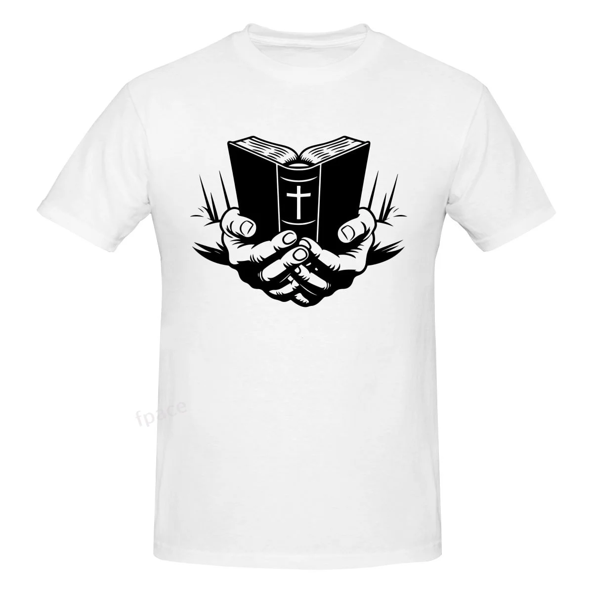 

Bible Casual Cotton Summer Men Clothing Tops Men's Basic Short Sleeve T-Shirt