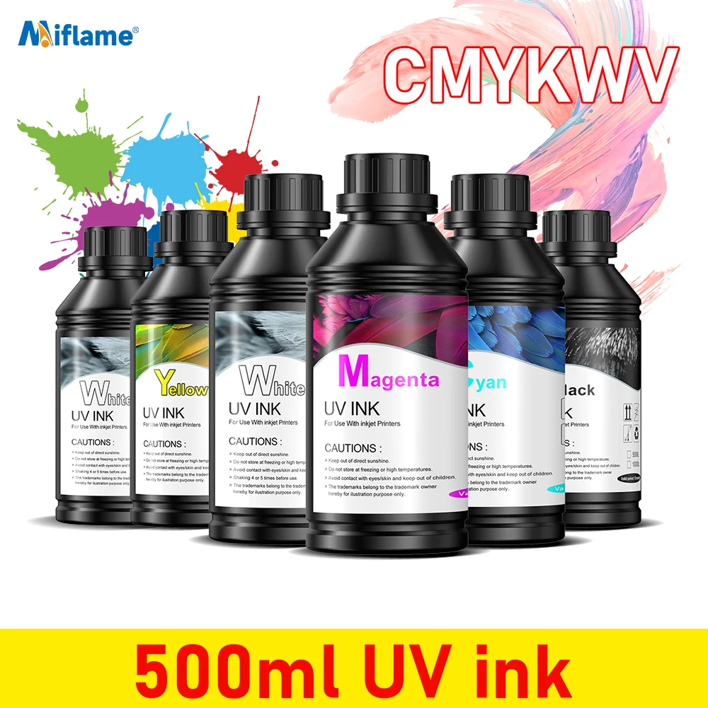 

500ML UV Ink For Epson L800 L805 L1800 R290 R330 R1390 XP600 DX5 DX7 DX10 R290 R300 UV Flatbed Printer Universal LED UV Ink