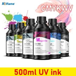 UV LEDフラットベッドプリンターインク、epson l800、l805、l1800、r290、r330、r1390、xp600、dx5、dx7、dx10、r290、r300、500ml用ユニバーサルUVインク