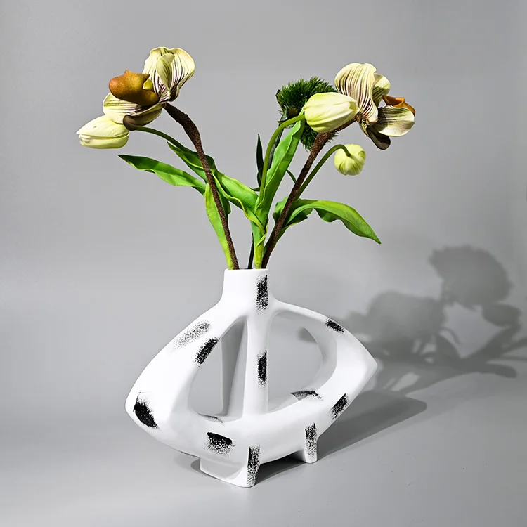 Modern Luxury Christmas Gift Unique Design Art Article Home Floral Decoration Desktop Hotel Party Creative Ornaments Vase