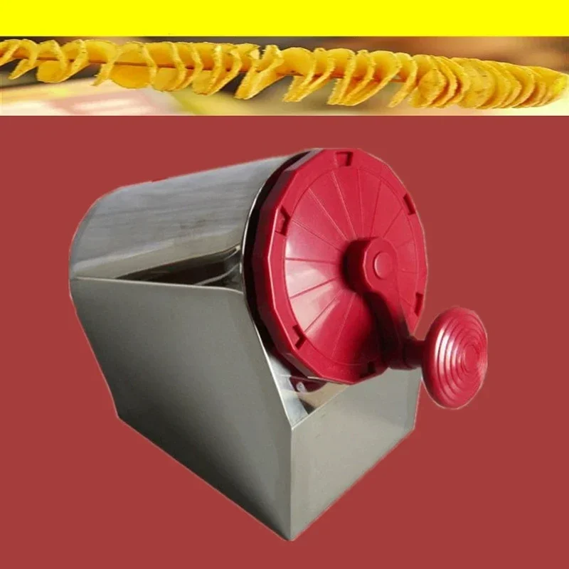 Manual Potato Tower Slicer  Multifunctional Potato Spiral Slicer  Twisted Potato Spiral Slicer  Stainless Steel Blades