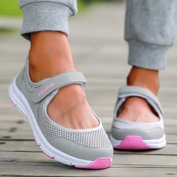 Zapatillas de deporte planas suaves para mujer, zapatos deportivos sin cordones, vulcanizados para correr, 2024