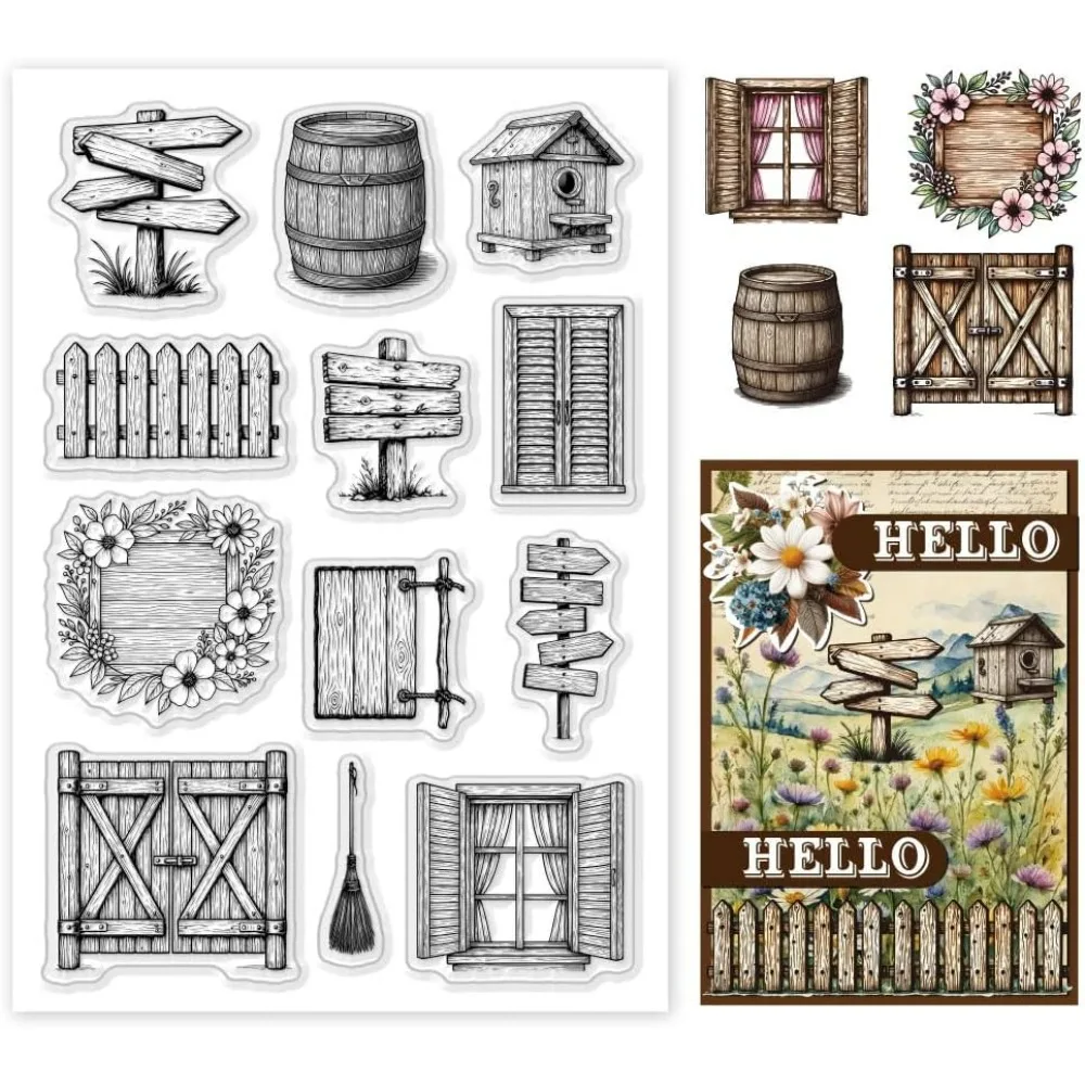 1 Sheet Clear Stamp…