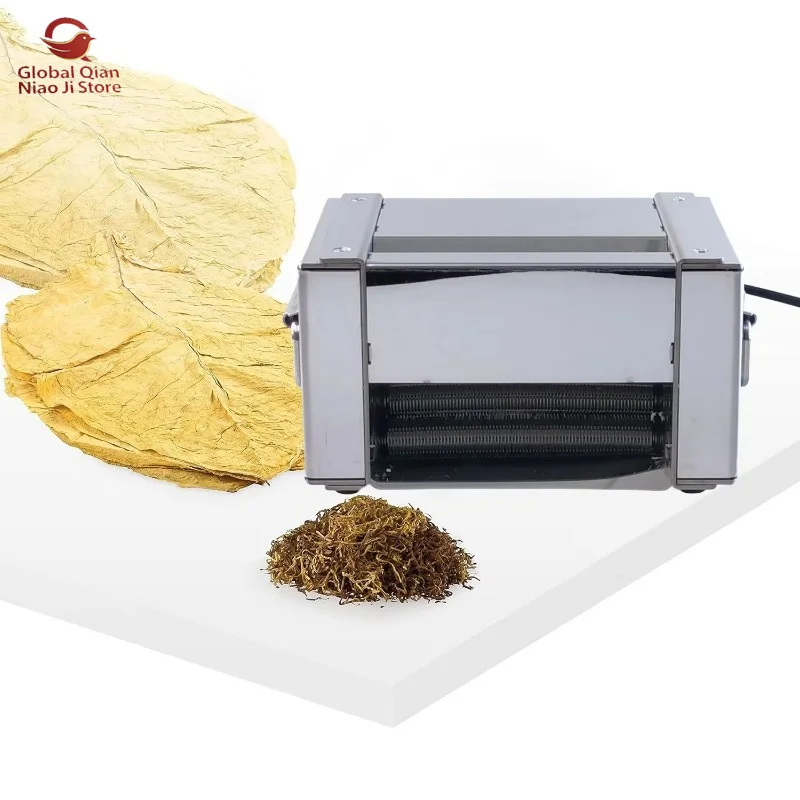 SUS304 Full Steel Cutter Accurate Electric Tobak Leaf Tobacco Shredder for Herb Lemon Leaf