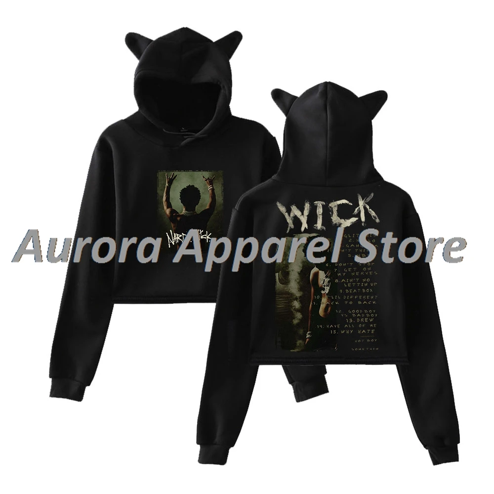 

Nardo Wick Album Tracklist Merch Пуловер Женская толстовка с кошачьими ушками Топ с длинными рукавами