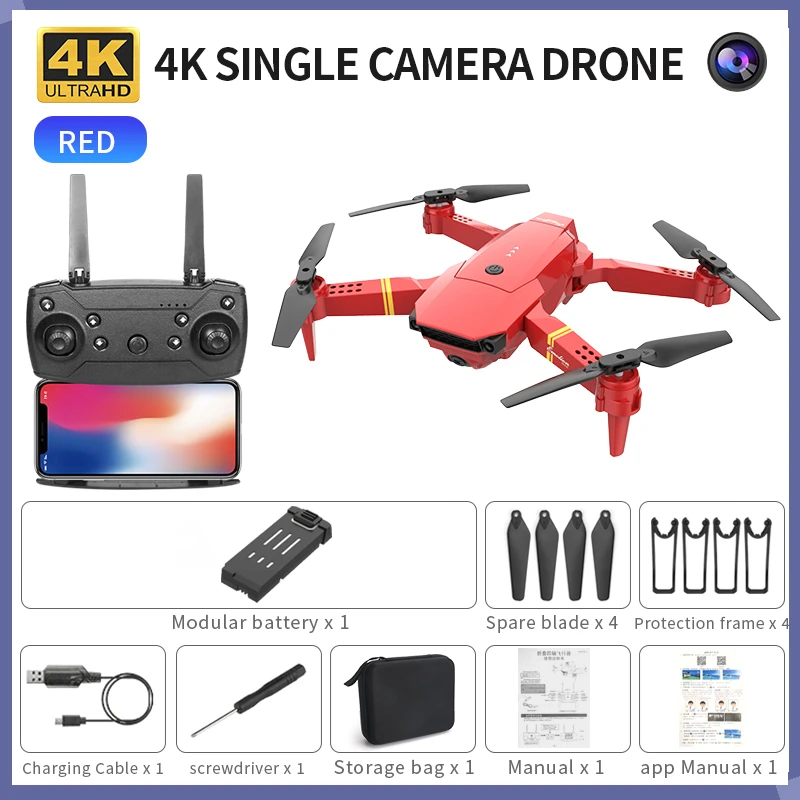 Hot sale RC Drone Altitude Hold WiFi Foldable Quadcopter with Battery 1080P 4K HD Camera RC Drone Helicopter Drone Gift Toys new