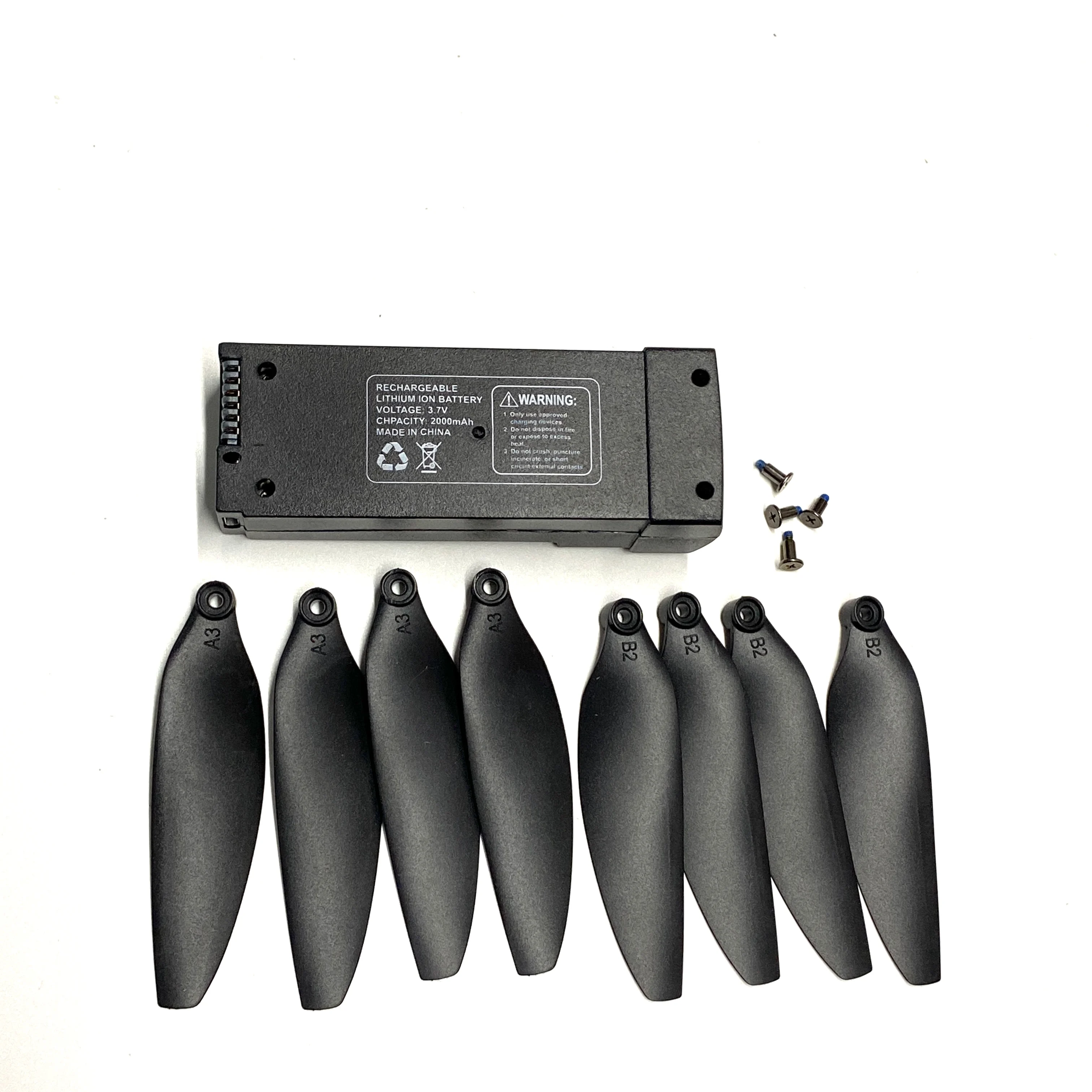 Z908MAX Li-po Rechargeable Battery 2000mAh Z908 MAX CINE Rc Drone Batteries Propeller Blades Kit Parts