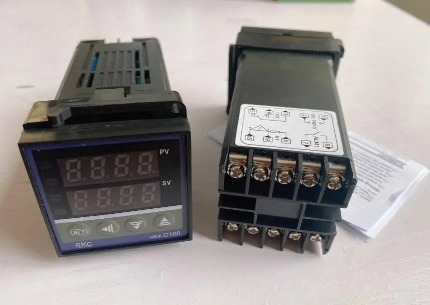 REX-C100 PID Digital Temperature Control REX-C100FK02-M*EN Relay output / REX-C100FK02-V*EN SSR output with 1M  thermocouple K