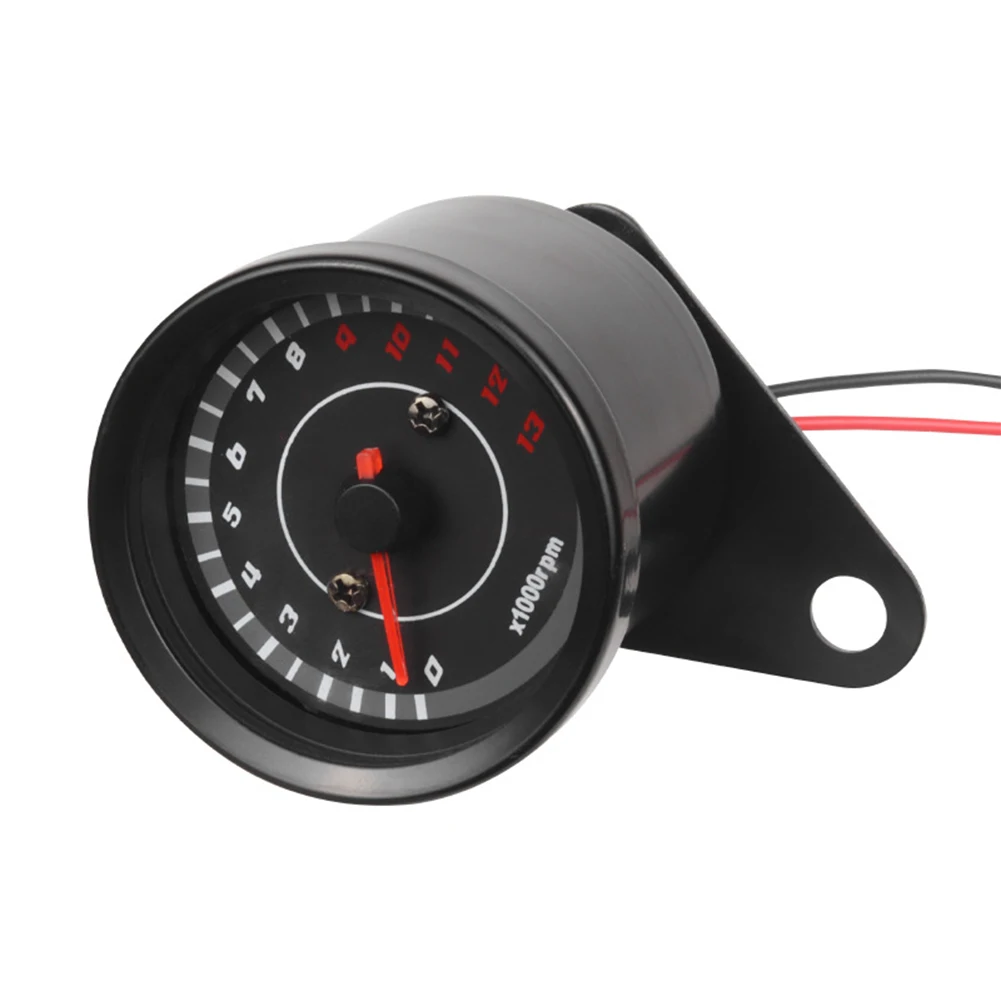 For Motorcycle Modification LED Tachometer Easy To Install Motorcycle RPM Gauge LED Tachometer Luminous Display