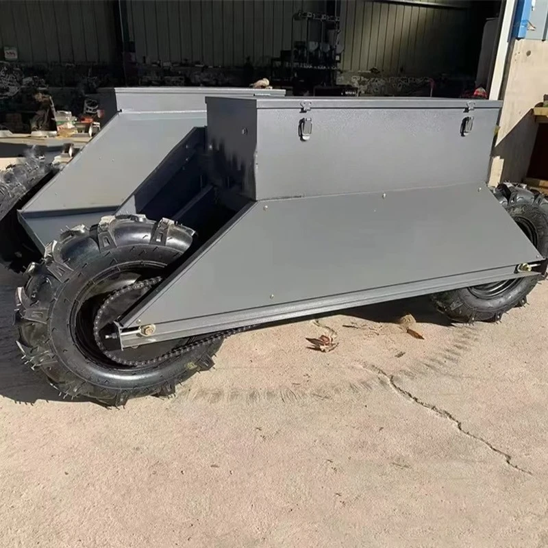 High-efficiency agricultural park engineering construction and transportation all-terrain remote control transport vehicle