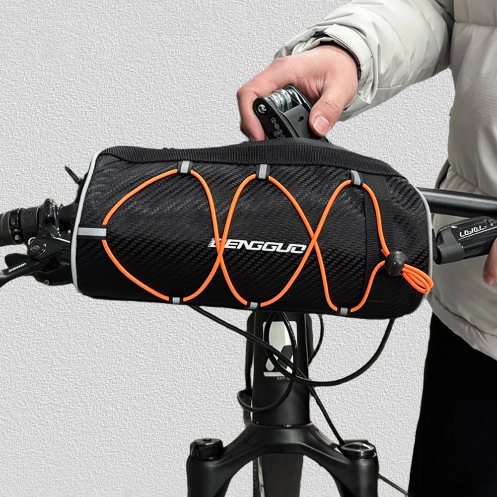 

Сумка на руль велосипеда 2,5 л, большая вместительная сумка на раму велосипеда, светоотражающая сумка на переднюю трубку велосипеда для езды на велосипеде на открытом воздухе