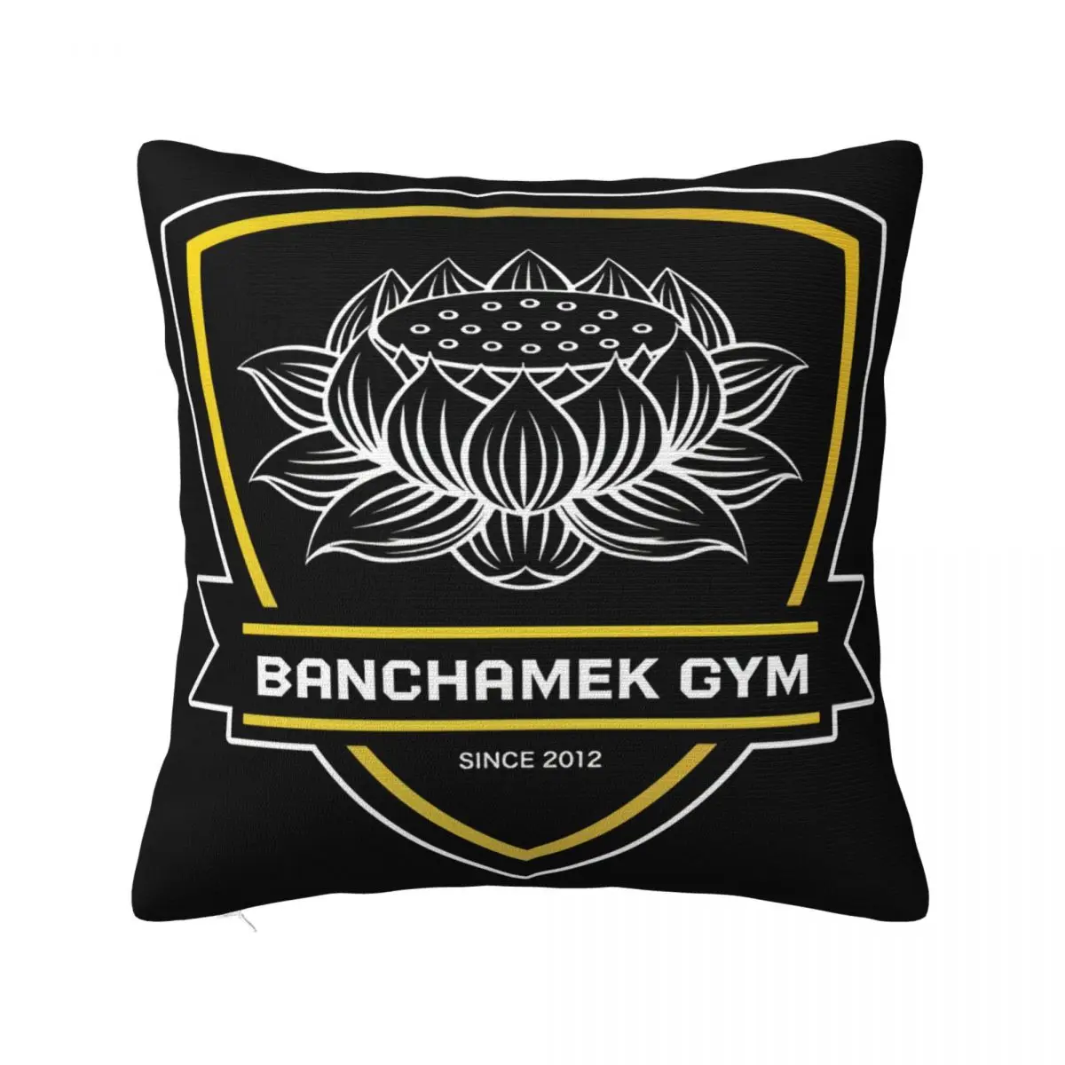 New Banchamek Gym Buakaw Por Pramuk Muay Thai Logo Mens Black Swea Size S 3Xl Pillow Case